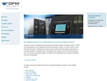 Tablet Screenshot of dfm-select.de